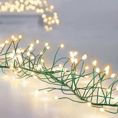 288 Warm White LED Green Ultra Bright Garland