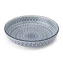 Blue Mediterranean Stoneware Bowl