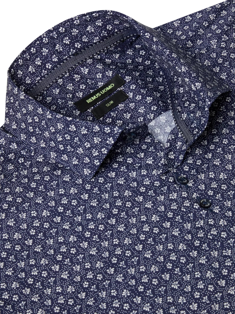 Slim Fit / Kirk Shirt - Slate Blue