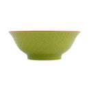 Green and Blue Geometric Stoneware Ramen Bowl - 21cm