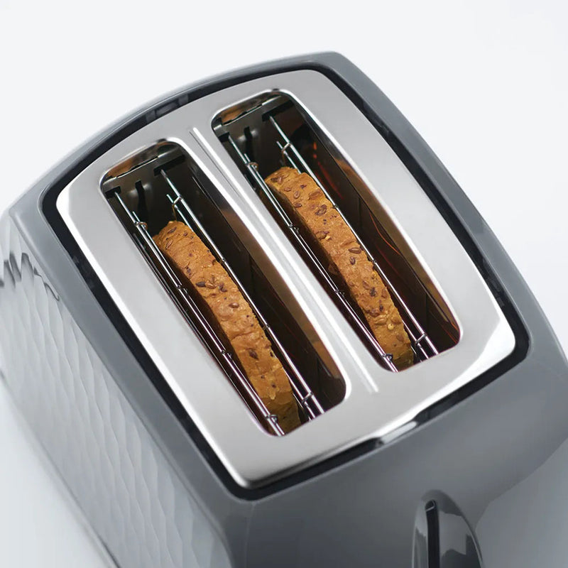 Honeycomb 2 Slice Toaster - Grey