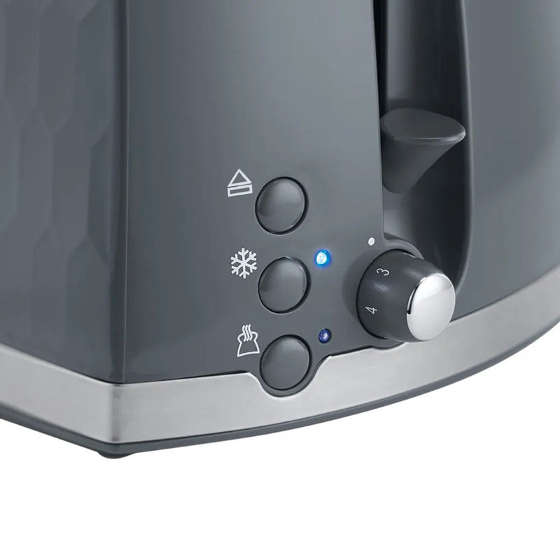 Honeycomb 2 Slice Toaster - Grey