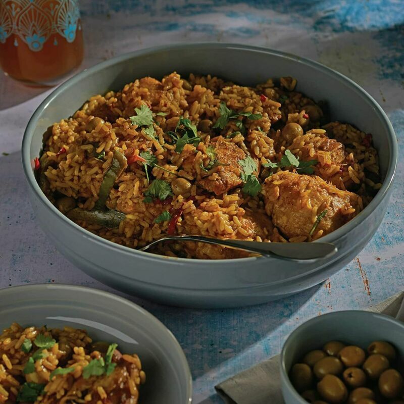 World Foods Blue Serving Bowl