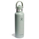 Standard Mouth Bottle with Flex Straw Cap 21oz/621ml - Agave