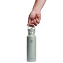 Standard Mouth Bottle with Flex Straw Cap 21oz/621ml - Agave