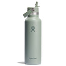Standard Mouth Bottle with Flex Straw Cap 21oz/621ml - Agave