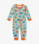 Dino Party Cotton Coverall - Dinosaur
