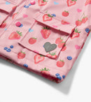 Summer Berries Snap Rain Coat - Berries