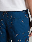 Colbert Arrow Print Swim Shorts - Aegean Blue