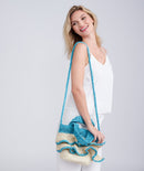 Saffra Bag - Turquoise & Sand