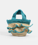 Saffra Bag - Turquoise & Sand