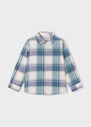 L/S Checked Shirt - Lake