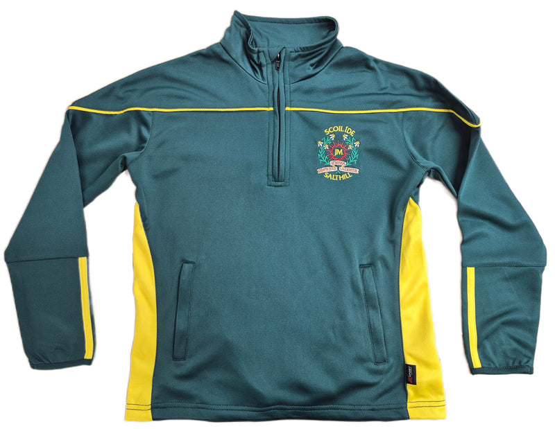 Scoil Ide Crested 1/4 Zip Track Top - Bottle Green