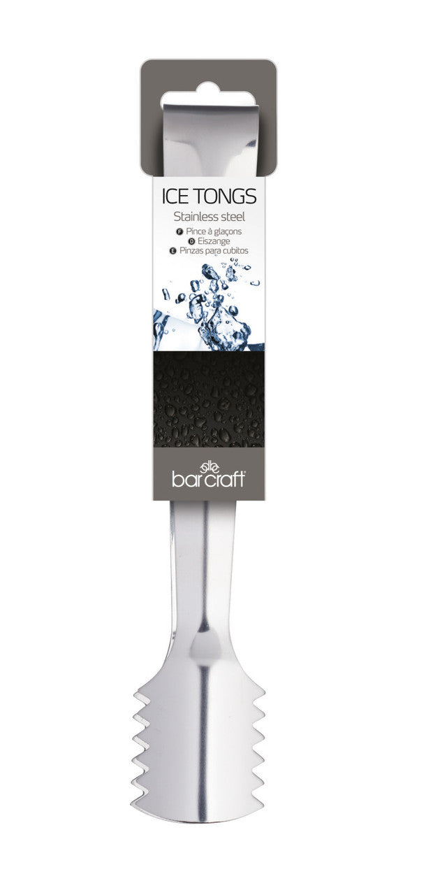 BarCraft Stainless Steel Ice Serving Tongs