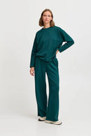 Pusti Wide Leg Trouser - Sea Moss