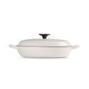 Classic Cast Iron Shallow Casserole - Crème