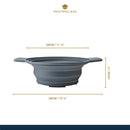 Silicone Steam Strainer Colander With Handles