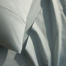 500 Thread Count Cotton Sateen Fitted Sheet - Seaglass