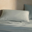 500 Thread Count Cotton Sateen Fitted Sheet - Seaglass