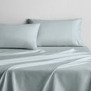 500 Thread Count Cotton Sateen Fitted Sheet - Seaglass