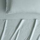 500 Thread Count Cotton Sateen Fitted Sheet - Seaglass