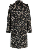 Saphire & Gold Coat - Black Pattern