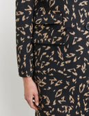 Saphire & Gold Coat - Black Pattern