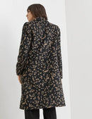 Saphire & Gold Coat - Black Pattern