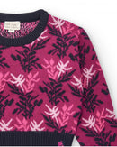 Colorfield Crop Jumper - Wine