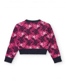 Colorfield Crop Jumper - Wine