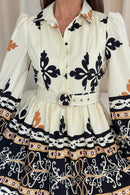 Holland Shirt Mini Dress - Cream