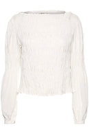 Henva Ruffle Blouse - Snow White