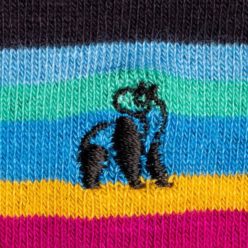 Bold Striped Socks - Navy