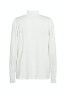 Marica 253 High Neck Blouse - Offwhite