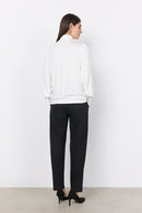 Marica 253 High Neck Blouse - Offwhite