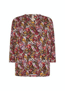 Marica AOP 261 Blouse - Cardinal
