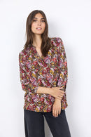 Marica AOP 261 Blouse - Cardinal