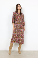 Marica AOP 263 Dress - Cardinal