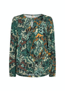Marica AOP 264 Blouse - Shady Green