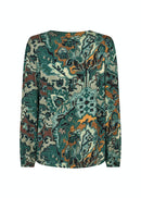 Marica AOP 264 Blouse - Shady Green