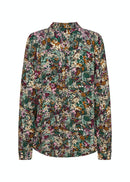 Tasia All Over Print Shirt - Shady Green
