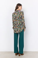 Tasia All Over Print Shirt - Shady Green