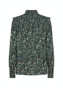 Tasmin High Neck Blouse - Shady Green