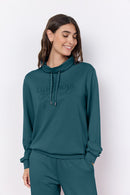 Banu Drawstring Sweatshirt - Shady Green