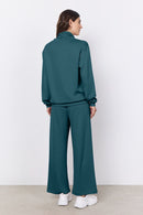 Banu Drawstring Sweatshirt - Shady Green