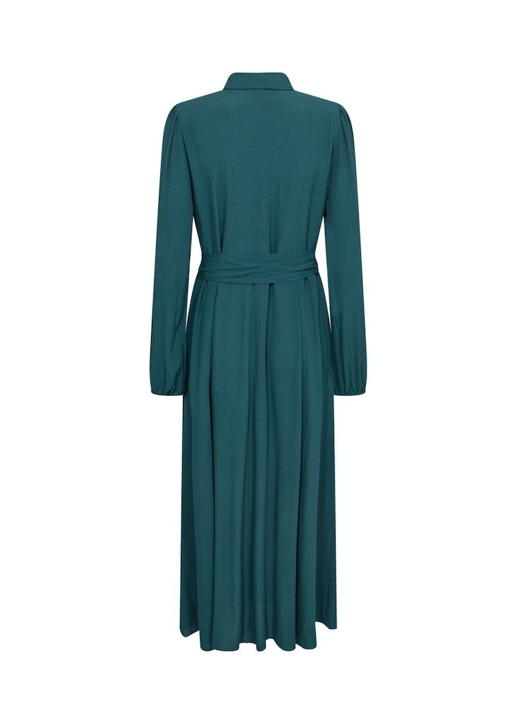 Tabita Shirt Collar Dress - Shady Green