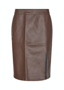 Gunilla 8 High Waist Skirt - Coffee