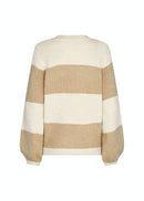 Gunna 5 Round Neck Jumper - Cream Melange