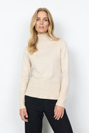 Dollie TurtleNeck Jumper - Cream Melange