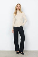 Dollie TurtleNeck Jumper - Cream Melange